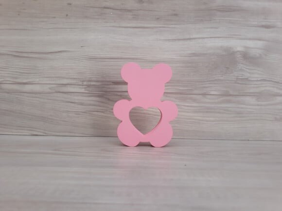 Ursinho de Mesa com Coração - 10 cm