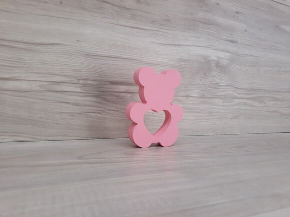 Ursinho de Mesa com Coração - 10 cm