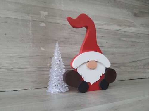 Ajudante do Papai Noel - Duende Natalino - Decoração em mdf