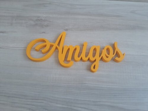 Amigos - linha LS - Palavra Decorativa de Parede