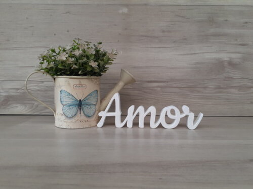 Amor - linha CK - Palavra de mesa em MDF - Tamanho P
