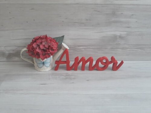 Amor - Palavra Decorativa em mdf - Linha Ck