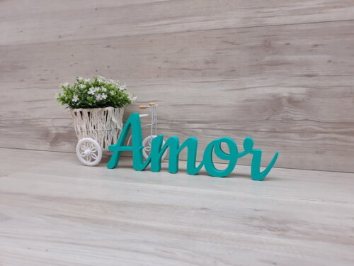 Amor - Palavra Decorativa em mdf - Linha Ck