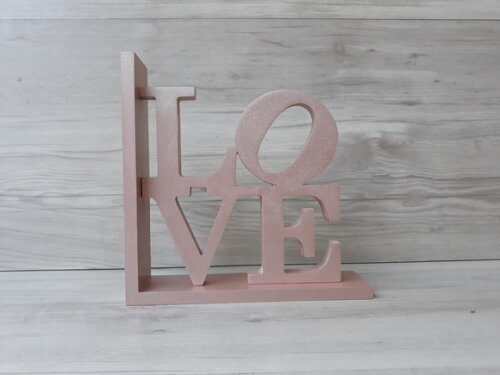 Aparador de Livros Love NY - Rose Gold