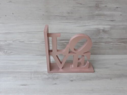 Aparador de Livros Love NY - Rose Gold