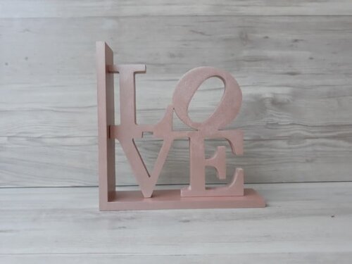 Aparador de Livros Love NY - Rose Gold