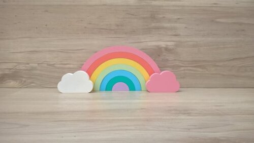 Arco Íris + nuvens - decoração infantil Festa Arco Íris