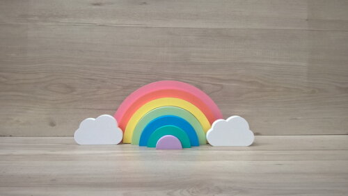 Arco Íris + nuvens - decoração infantil Festa Arco Íris