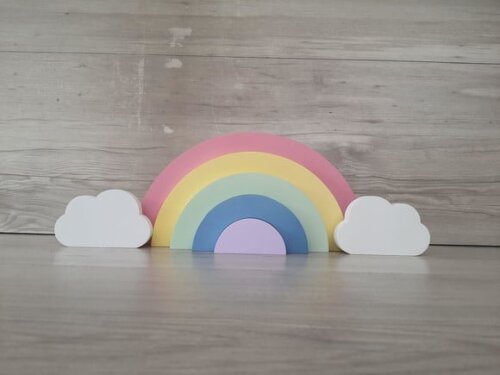 Arco Íris + Nuvens - Decoração Infantil Festa Arco Íris