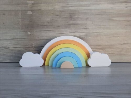 Arco Íris + Nuvens - Decoração Infantil Festa Arco Íris