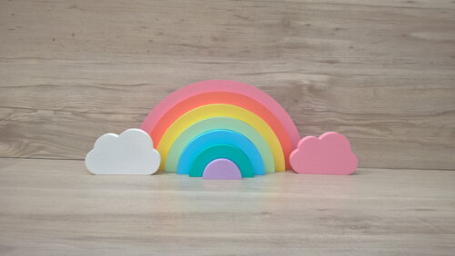 Arco Íris + nuvens - decoração infantil Festa Arco Íris
