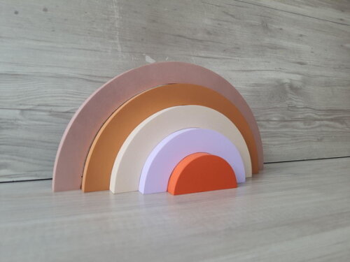 Arco Íris de Mesa em mdf - 5 Arcos - Cores Personalizadas