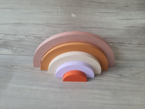 Arco Íris de Mesa em mdf - 5 Arcos - Cores Personalizadas