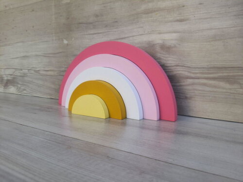 Arco Íris de Mesa em mdf - 5 Arcos - Cores Personalizadas