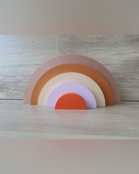 Arco Íris de Mesa em mdf - 5 Arcos - Cores Personalizadas