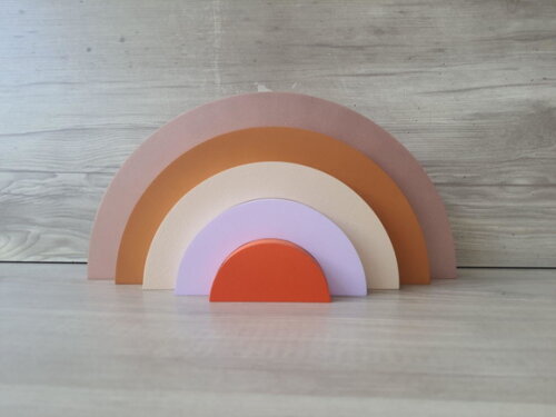 Arco Íris de Mesa em mdf - 5 Arcos - Cores Personalizadas