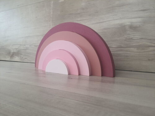 Arco Íris de Mesa em mdf - 5 Arcos - Cores Personalizadas