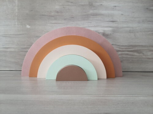 Arco Íris de Mesa em mdf - 5 Arcos - Cores Personalizadas
