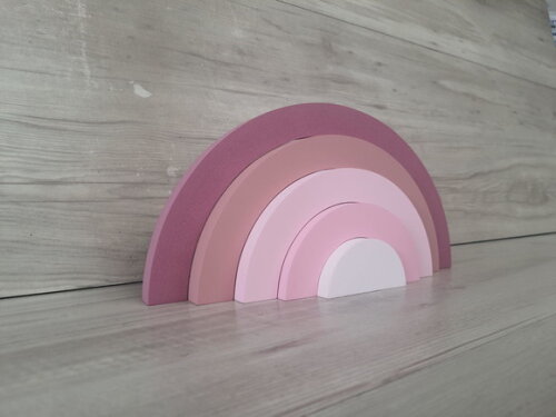 Arco Íris de Mesa em mdf - 5 Arcos - Cores Personalizadas