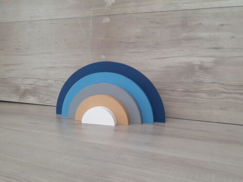 Arco Íris de Mesa em mdf - 5 Arcos - Cores Personalizadas