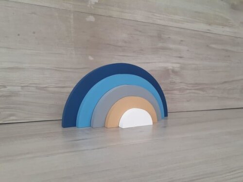 Arco Íris de Mesa em mdf - 5 Arcos - Cores Personalizadas