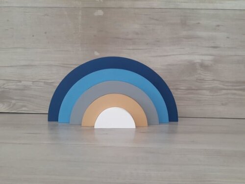 Arco Íris de Mesa em mdf - 5 Arcos - Cores Personalizadas
