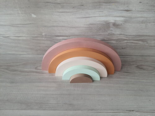 Arco Íris de Mesa em mdf - 5 Arcos - Cores Personalizadas