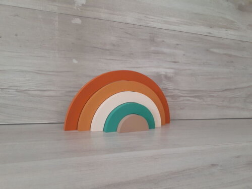 Arco Íris de Mesa em mdf - 5 Arcos - Cores Personalizadas
