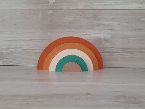 Arco Íris de Mesa em mdf - 5 Arcos - Cores Personalizadas