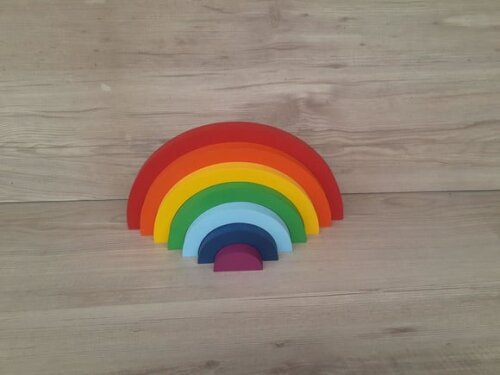 Arco Íris de mesa em mdf - CORES PERSONALIZADAS