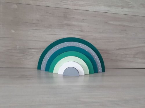 Arco Íris de Mesa em mdf - Cores Personalizadas