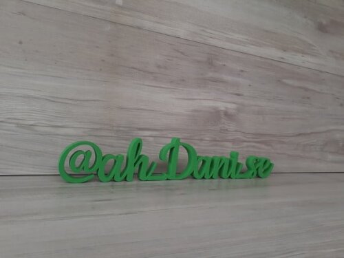 Arroba @Personalizado - peça de mesa em mdf