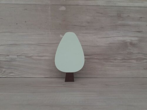 Árvore Escandinava Mod. Gota - Peça de Mesa em mdf - 15 cm
