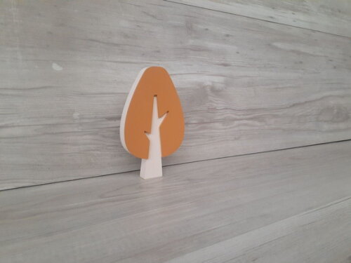 Árvore Escandinava Mod. Gota - Peça de Mesa em mdf - 15 cm
