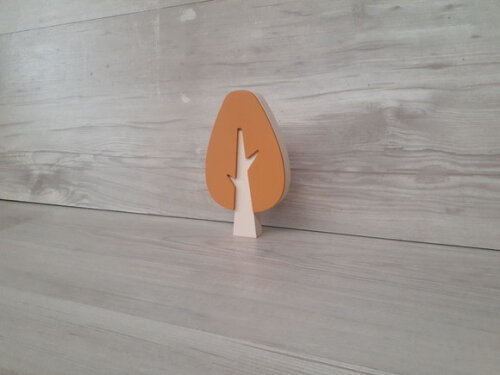 Árvore Escandinava Mod. Gota - Peça de Mesa em mdf - 15 cm
