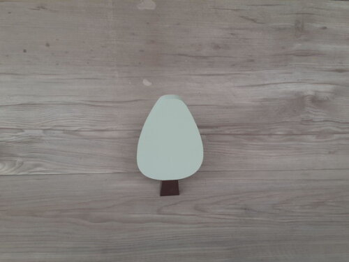 Árvore Escandinava Mod. Gota - Peça de Mesa em mdf - 15 cm