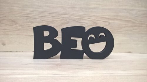 Be Happy - Seja Feliz - peça decorativa em mdf