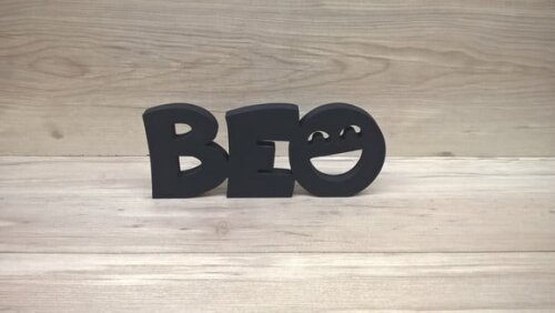 Be Happy - Seja Feliz - peça decorativa em mdf