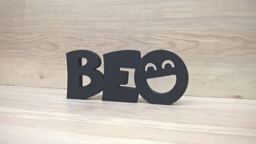 Be Happy - Seja Feliz - peça decorativa em mdf