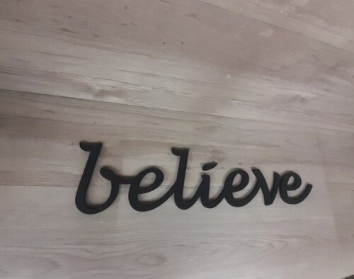 Believe - Palavra Personalizada em mdf para Parede