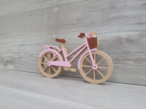 Bicicleta com Flores - Decoração de Mesa em mdf