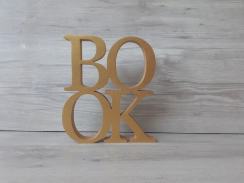 BOOK - letras em mdf decorativa