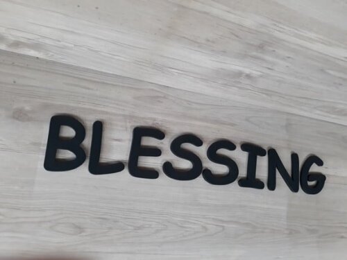 BLESSING - Palavra Decorativa de Parede em mdf