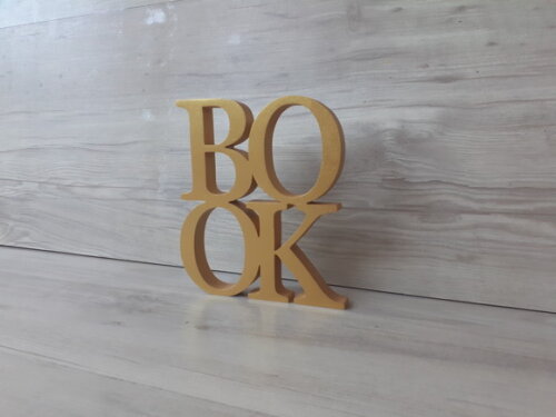 BOOK - letras em mdf decorativa