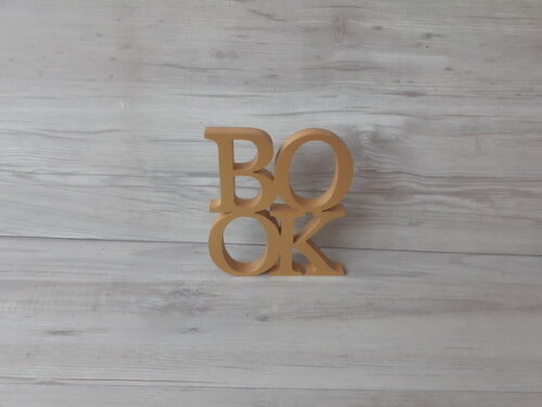 BOOK - letras em mdf decorativa