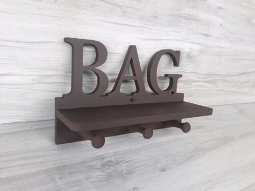 Cabideiro com Prateleira BAG - pequeno