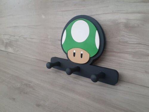 Cabideiro Super Mario - Cogumelo Vida