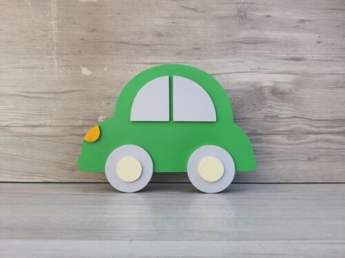 Carrinho Decorativo em mdf para Mesa - Fusca