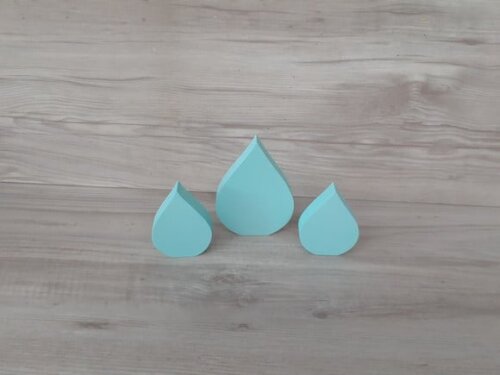 Chuva de amor - Gotas de mesa - Decoração Festa Arco Íris