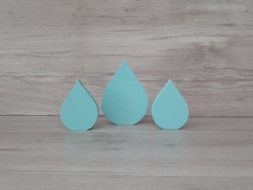 Chuva de amor - Gotas de mesa - Decoração Festa Arco Íris